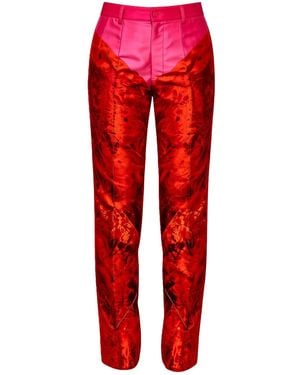 Maxjenny Classic Suit Trousers - Red