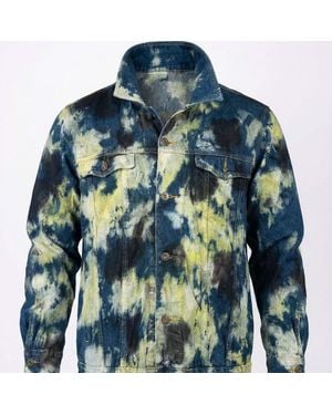 Zasta Studio Denim Jacket Tie Dye Medium E - Green