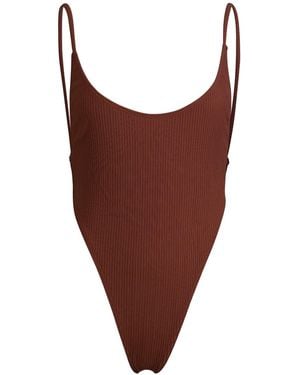Minimale Animale Oasis Rib One Piece Swimsuit - Brown