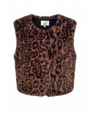 Nooki Design New Edelweiss Faux Fur Gilet - Brown