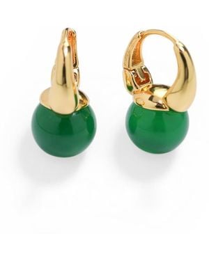 Miss Cecilia The Sienna Hoops - Green