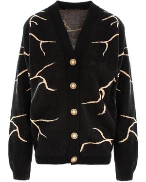 concept A trois Knitted Cardigan - Black