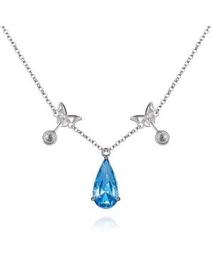 Far East Jewelry Handcrafted & Crystal Lake Tears Necklace - Blue