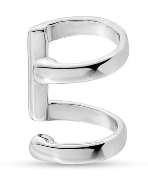 SALLY SKOUFIS Alchemy Duo Ear Cuff - White