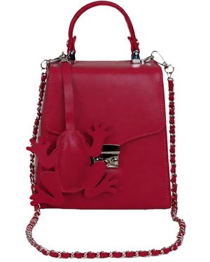 F3Rog by Rana Barbie Crossbody Box Bag - Red