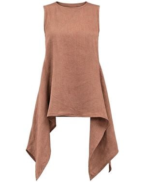 Lumina Eligma The Breeze Ensemble Blouse - Brown
