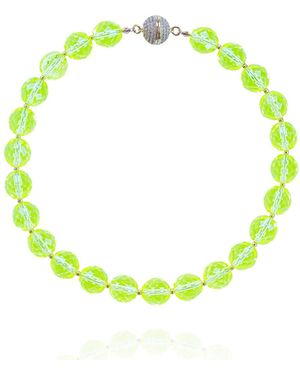Saule Label Leni Grande Necklace - Green