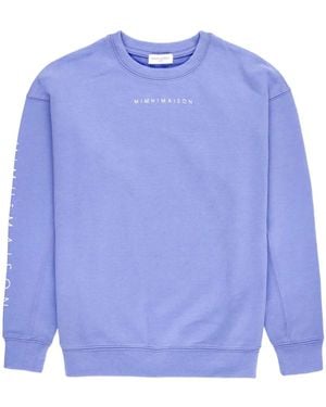 Mimhi Maison Elle Crewneck Sweatshirt – - Blue