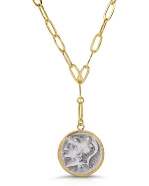 Native Gem Fortuna Coin Y Lariat - Metallic