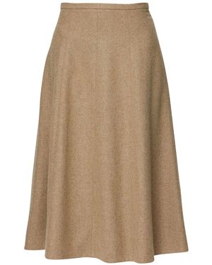 Helen Mcalinden Neutrals Tracey Soft Umber Skirt - Natural