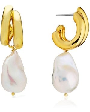 Amber Sceats Abalos Earrings - Metallic