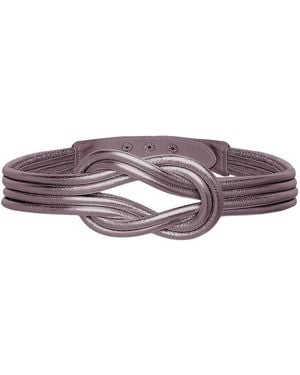 BeltBe Knot Leather Belt - Brown