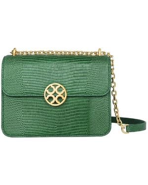 Orange Cube Chain Shoulder Bag - Green