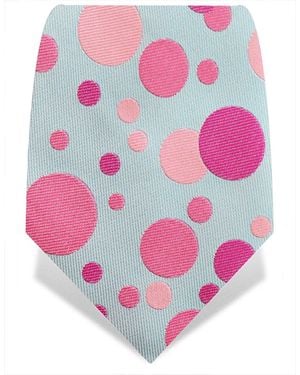 Gresham Blake Spots Silk Tie - Pink