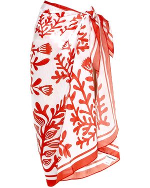 Jessie Zhao New York Beach Sarong Wrap - Red