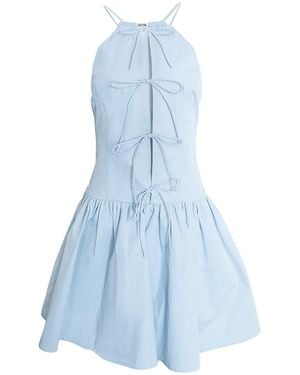 Amy Lynn Raffaella Pure Cotton Skater Dress - Blue