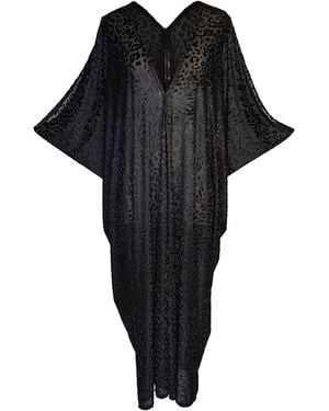 Jennafer Grace Of The Night Caftan Kaftan Dress - Black