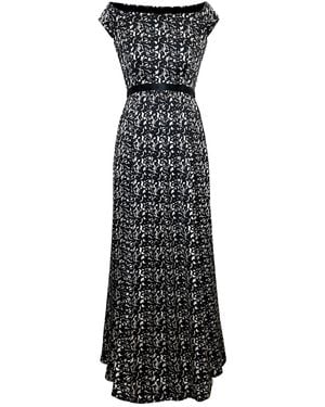 Alie Street London Neutrals Margo Off The Shoulder Gown - Black