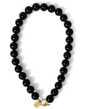 FV Jewellery Onyx Polished Necklace - Black