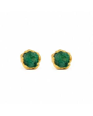 Lalinde Mini Emerald Stud - Green