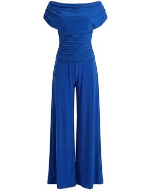 Atom Label Carbon Jumpsuit - Blue