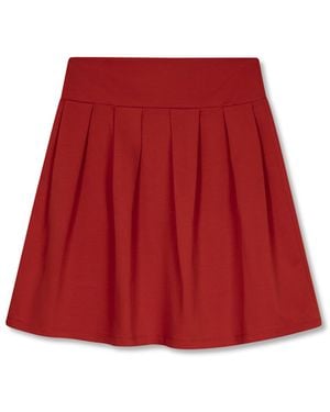 Marianne by Marie Jordane Marla Short Pleated Skirt - Red