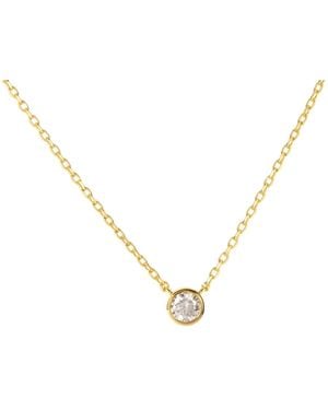 BLOOMTINE | Earth Angel HQ Illuminess Vermeil 6Mm Moissanite 'The Light Inside You' Choker - Metallic