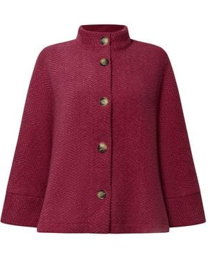 James Lakeland Burgundy Batwing Jacket - Red