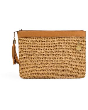 Springmoonatelier Sunlight Raffia Handbag - Brown