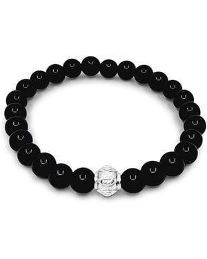 Lutiro Onyx Beads Bracelet - Black