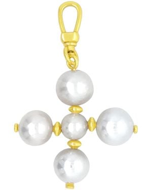 GEM BAZAAR Bottony Pearl Cross - Metallic