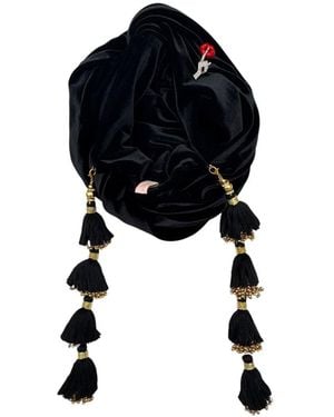 Julia Clancey Shhh Dorado Turban - Black