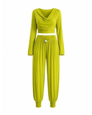 Maison De Gala Valerie Lime Drape Set - Yellow