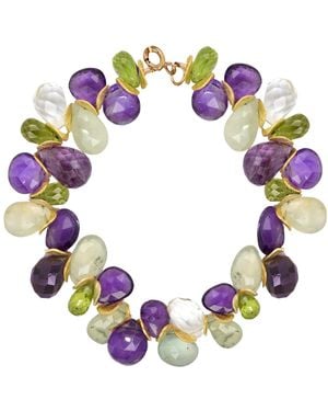 Lori Kaplan Design Multi Gem Signature Bracelet - Purple
