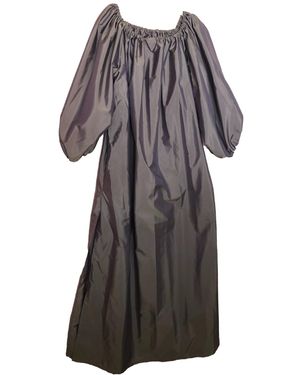 Monica Mahoney Taffeta Gown - Gray