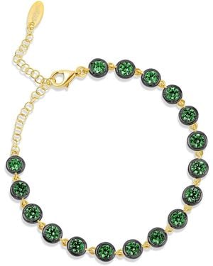SHYMI Round Victorian Style Tennis Bracelet - Green