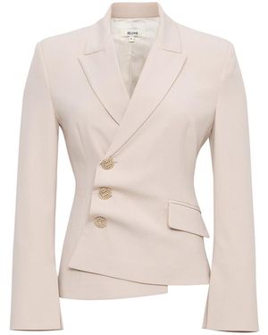 SÉLONE Neutrals Oris Asymmetric Tailored Blazer/ Warm - White