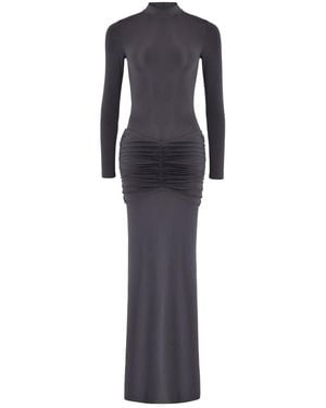 OW Collection Celia Long Sleeve Maxi Dress - Purple