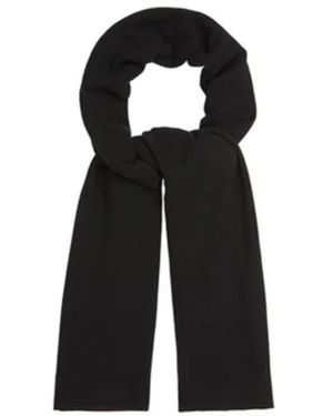 Allora Knitted Merino Wool Travel Wrap Scarf - Black