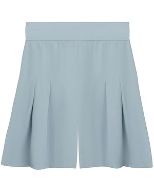 Sanctumum Makintosh Silk Shorts - Blue
