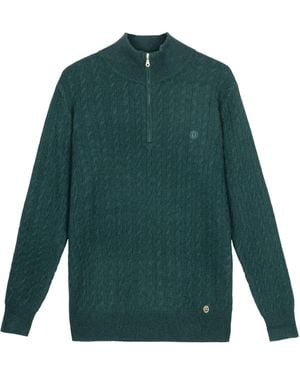 Bel Cashmere Cashmere Eight-Pattern Jumper - Green