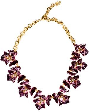 The Pink Reef Orchid Necklace - Red