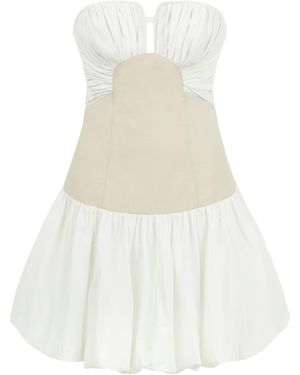Nocturne Strapless Mini Dress - White