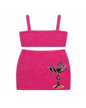 Labelfiora Cocktail Charmer Co- Ord Set - Pink