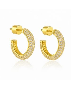 The Perfect Hoop The Siena Hoop Pavé - Metallic