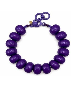 Michael Nash Jewelry Vivienne Resin Necklace - Purple