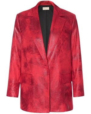 AGGI by HALEWSKI Roxy Bittersweet Oversized Blazer - Red