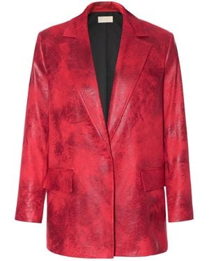 AGGI by HALEWSKI Roxy Bittersweet Oversized Blazer - Red