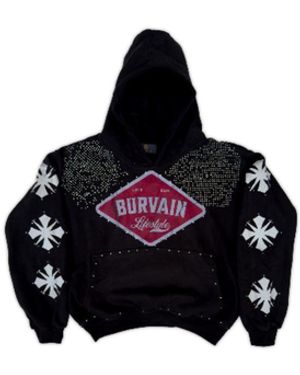 Burvain. Noir Hoodie - Black
