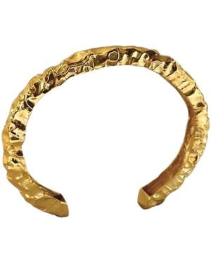 LINYA JEWELLERY Kety Amorphous Thick Shiny Bracelet - Metallic